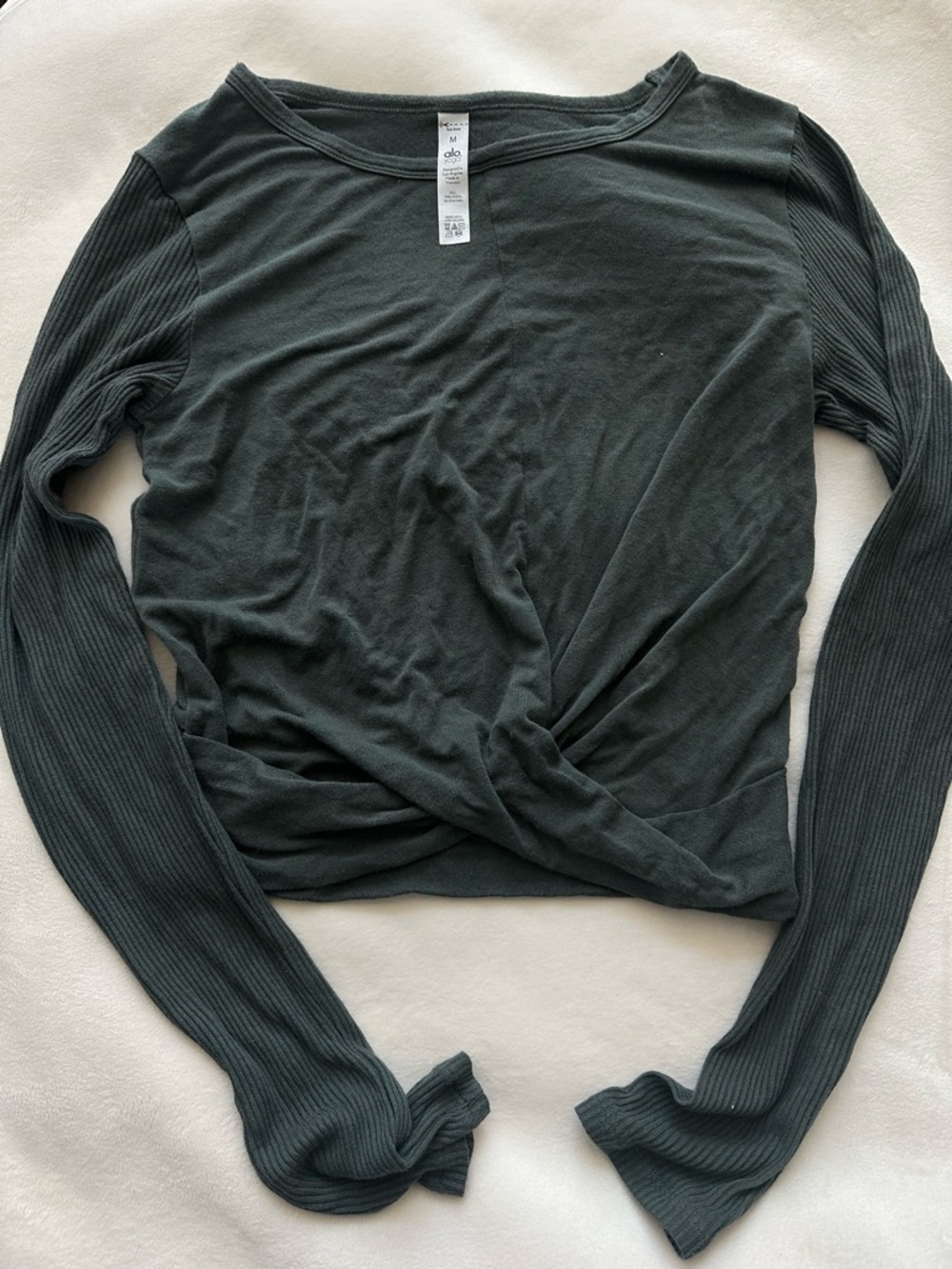 Alo Cover Wrap Long-Sleeve T-Shirt - Picture 7 of 10